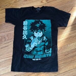 Crunchy roll MHA Shirt- my Hero Academia- size small- midoriya
